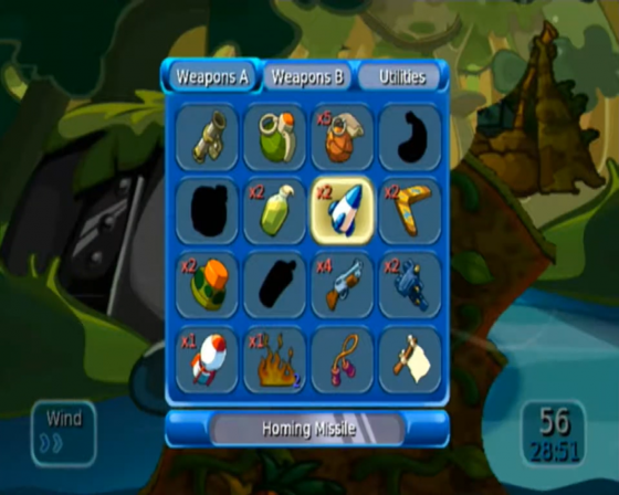 Worms: Battle Islands Screenshot 10 (Nintendo Wii (US Version))