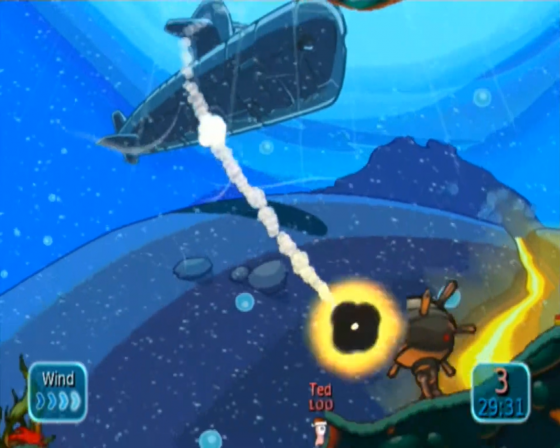 Worms: Battle Islands Screenshot 26 (Nintendo Wii (US Version))