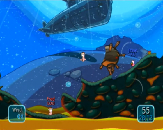 Worms: Battle Islands Screenshot 48 (Nintendo Wii (US Version))