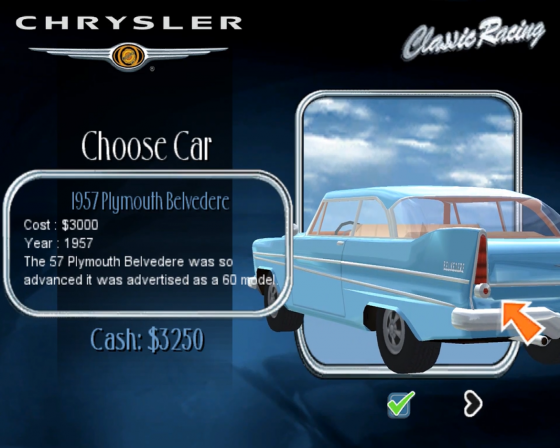 Chrysler Classic Racing Screenshot 35 (Nintendo Wii (US Version))