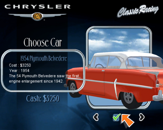 Chrysler Classic Racing Screenshot 36 (Nintendo Wii (US Version))