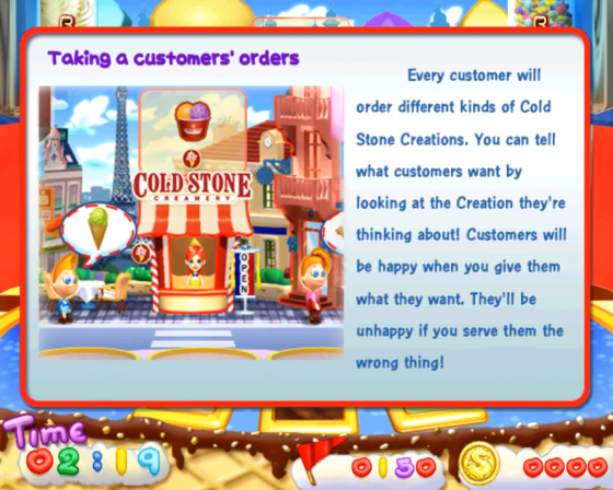 Cold Stone Creamery: Scoop it Up Screenshot 20 (Nintendo Wii (US Version))