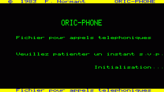 Oric Phone