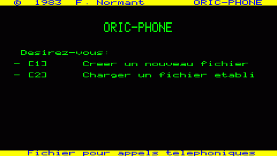 Oric Phone