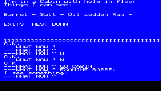 The Golden Baton Screenshot 1 (Oric 1/Oric 48K)