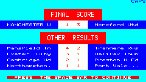 League Champions Screenshot 6 (Oric 16K)