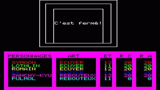 Le Fer D'Amnukor Screenshot 9 (Oric 48K/Atmos)