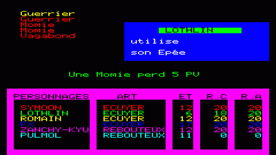 Le Fer D'Amnukor Screenshot 13 (Oric 48K/Atmos)