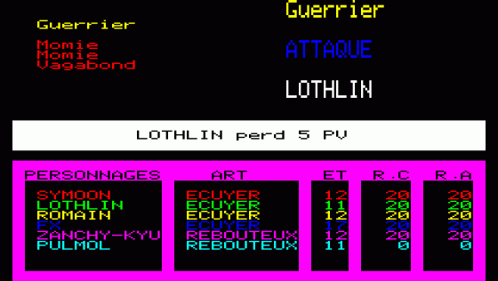 Le Fer D'Amnukor Screenshot 14 (Oric 48K/Atmos)