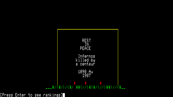 Rogue Screenshot 7 (PC-88)