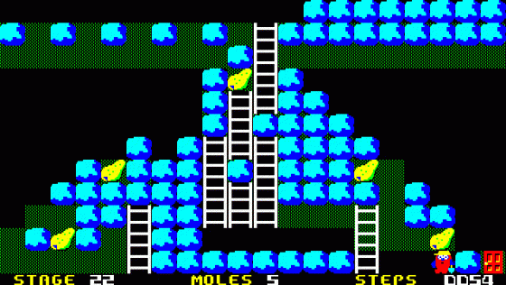 Mole Mole Screenshot 8 (PC-88)