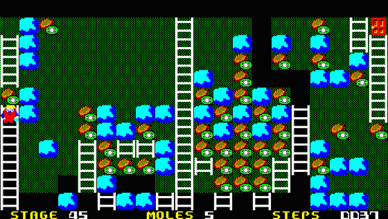 Mole Mole Screenshot 13 (PC-88)