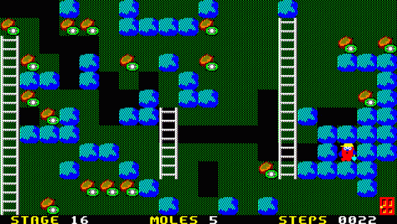 Mole Mole 2 Screenshot 8 (PC-88)