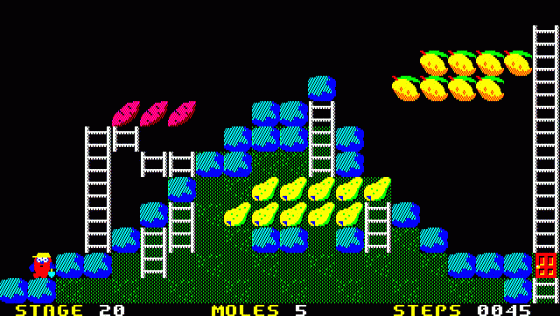 Mole Mole 2 Screenshot 13 (PC-88)