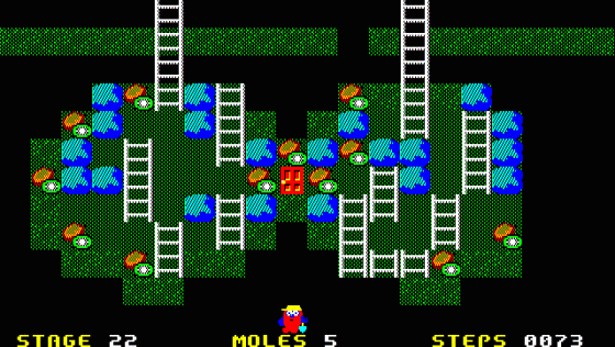 Mole Mole 2 Screenshot 14 (PC-88)