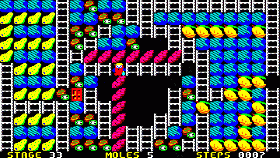 Mole Mole 2 Screenshot 18 (PC-88)