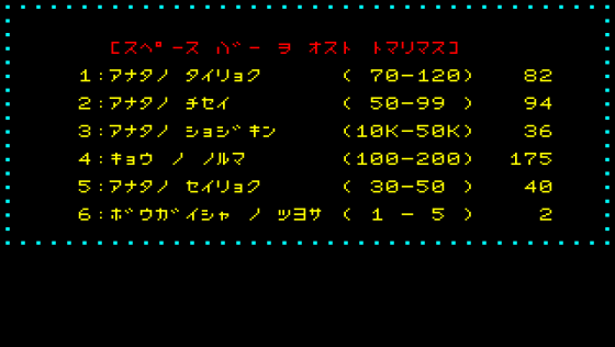 Danchi-zuma no Yūwaku Screenshot 8 (PC-88)