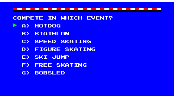 Winter Games Screenshot 12 (PC-88)