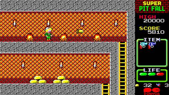 Super Pitfall Screenshot 5 (PC-88)