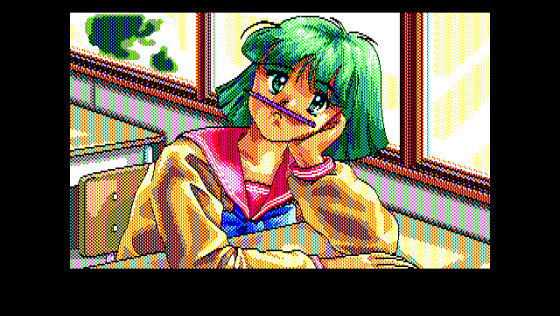 Pocky 2: Kaijin Aka Manto no Chōsen Screenshot 15 (PC-88)