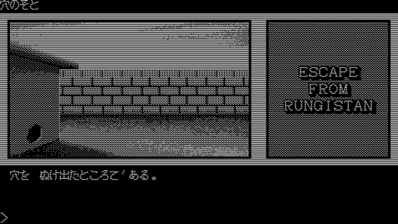 Escape From Rungistan Screenshot 5 (PC-88)