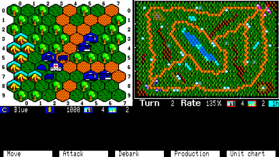 Daisenryaku 88 Screenshot 11 (PC-88)