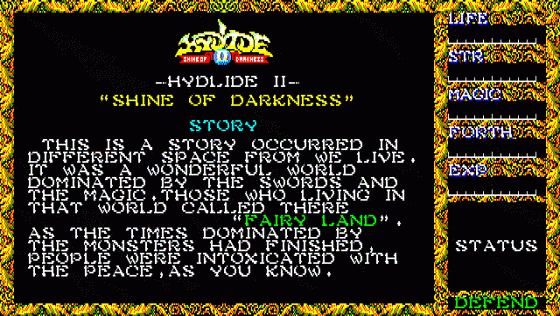 Hydlide II: Shine Of Darkness