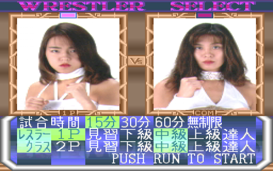 Zen-Nihon Joshi Pro Wrestling: Queen Of Queens Screenshot 6 (PC-FX)