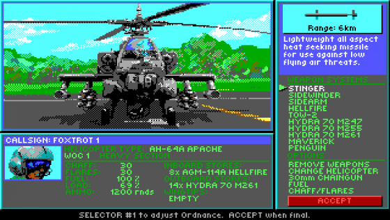 Gunship 2000 Screenshot 27 (PC (MS-DOS))