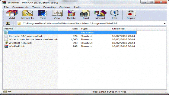 WinRar Screenshot