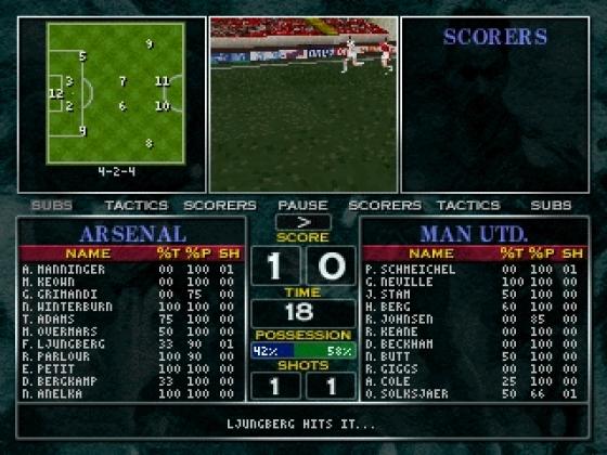 FA Manager Screenshot 6 (PlayStation (EU Version))