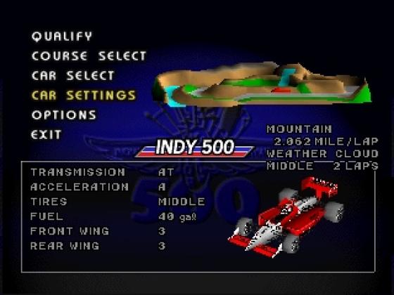 Indy 500 Screenshot 7 (PlayStation (EU Version))