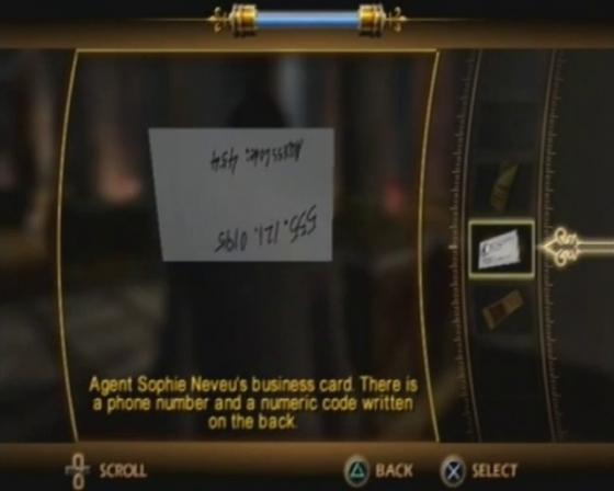 The Da Vinci Code Screenshot 10 (PlayStation 2 (US Version))