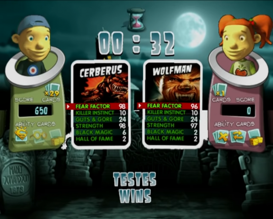 Top Trumps: Horror & Predators Screenshot 13 (PlayStation 2 (EU Version))