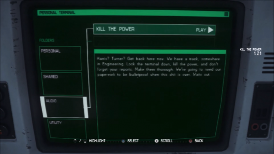 Alien: Isolation Screenshot 8 (PlayStation 3 (US Version))