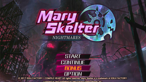 Mary Skelter: Nightmares Loading Screen For The PlayStation Vita