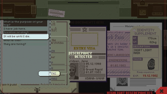 Papers, Please Screenshot 18 (PlayStation Vita)