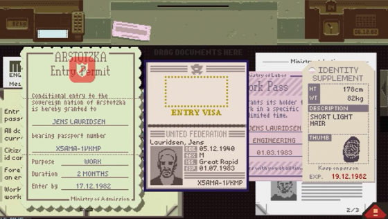 Papers, Please Screenshot 19 (PlayStation Vita)