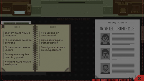 Papers, Please Screenshot 39 (PlayStation Vita)