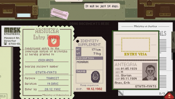 Papers, Please Screenshot 56 (PlayStation Vita)