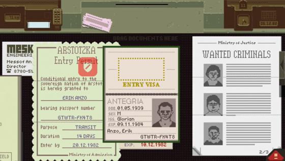 Papers, Please Screenshot 57 (PlayStation Vita)