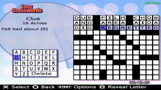 Puzzle Challenge: Crosswords And More! Screenshot 8 (PlayStation Portable)