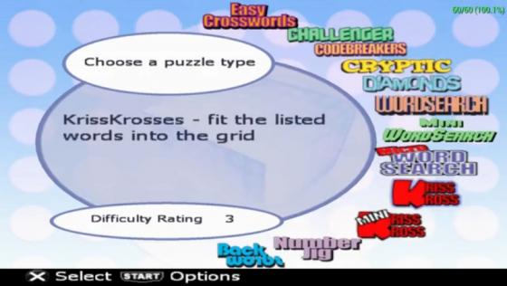 Puzzle Challenge: Crosswords And More! Screenshot 15 (PlayStation Portable)