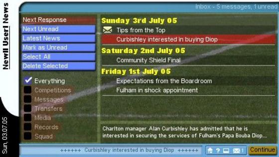 Championship Manager 2006 Screenshot 7 (PlayStation Portable)