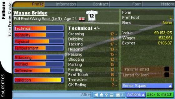 Championship Manager 2006 Screenshot 10 (PlayStation Portable)