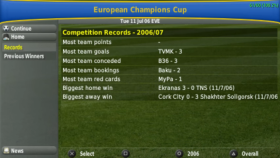 Football Manager Handheld 2007 Screenshot 5 (PlayStation Portable)