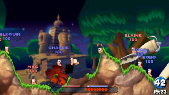 Worms: Open Warfare Screenshot 8 (PlayStation Portable)