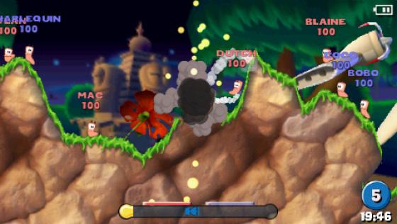 Worms: Open Warfare Screenshot 9 (PlayStation Portable)