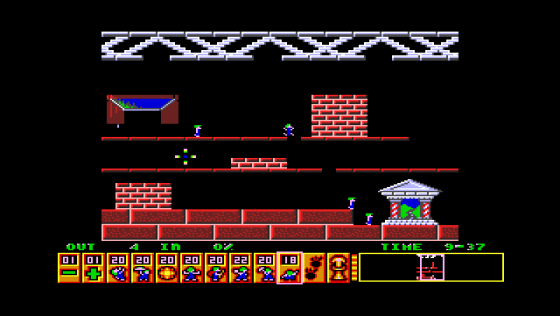 Oh No! More Lemmings Screenshot 1 (Sam Coupe)