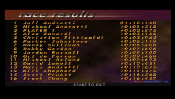 Andretti Racing Screenshot 32 (Sega Saturn (EU Version))